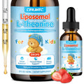 Liposomal L-Theanine Drops – Calm, Focus & Sleep for Kids & Adults | Strawberry Flavor