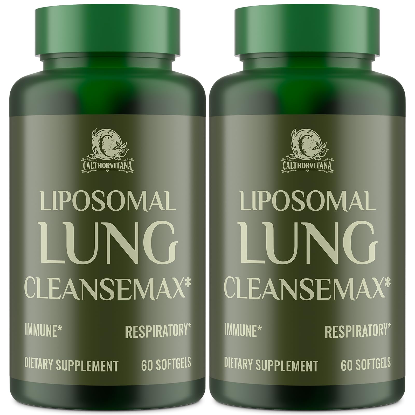 Liposomal Lung Cleansemax Supplement – Mullein Leaf & Elderberry, Quercetin + 13 Herbs & Vitamins | 120 Capsules