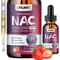 Liposomal NAC Drops 600mg – N-Acetyl Cysteine with Glutathione, Resveratrol & Zinc (Strawberry, 2 fl oz)