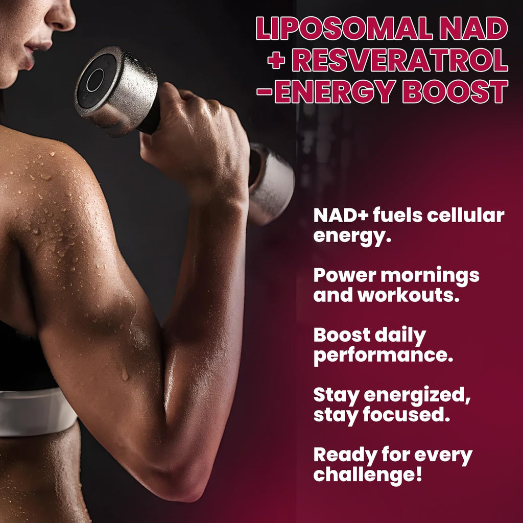 2 Pack Liposomal NAD Supplement – 1200mg NAD+ Drops with Resveratrol & Black Pepper (Mixed Berry)