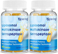 Naering Liposomal Nattokinase 12,000 FU + Serrapeptase 360,000 SPU – 60 Capsules (2 Bottles)