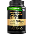 Liposomal Turmeric - High-Absorption Curcumin with Black Pepper (120ct) | Non-GMO