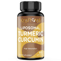 Liposomal Turmeric Curcumin Supplement 2200 mg with Black Pepper Extract 15 mg - 60 Softgels