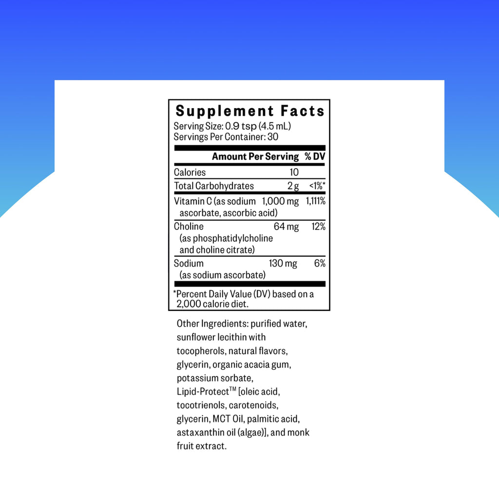 Optimal Liposomal Vitamin C - Lemon Zest | 1,000 mg per Serving | 5 oz