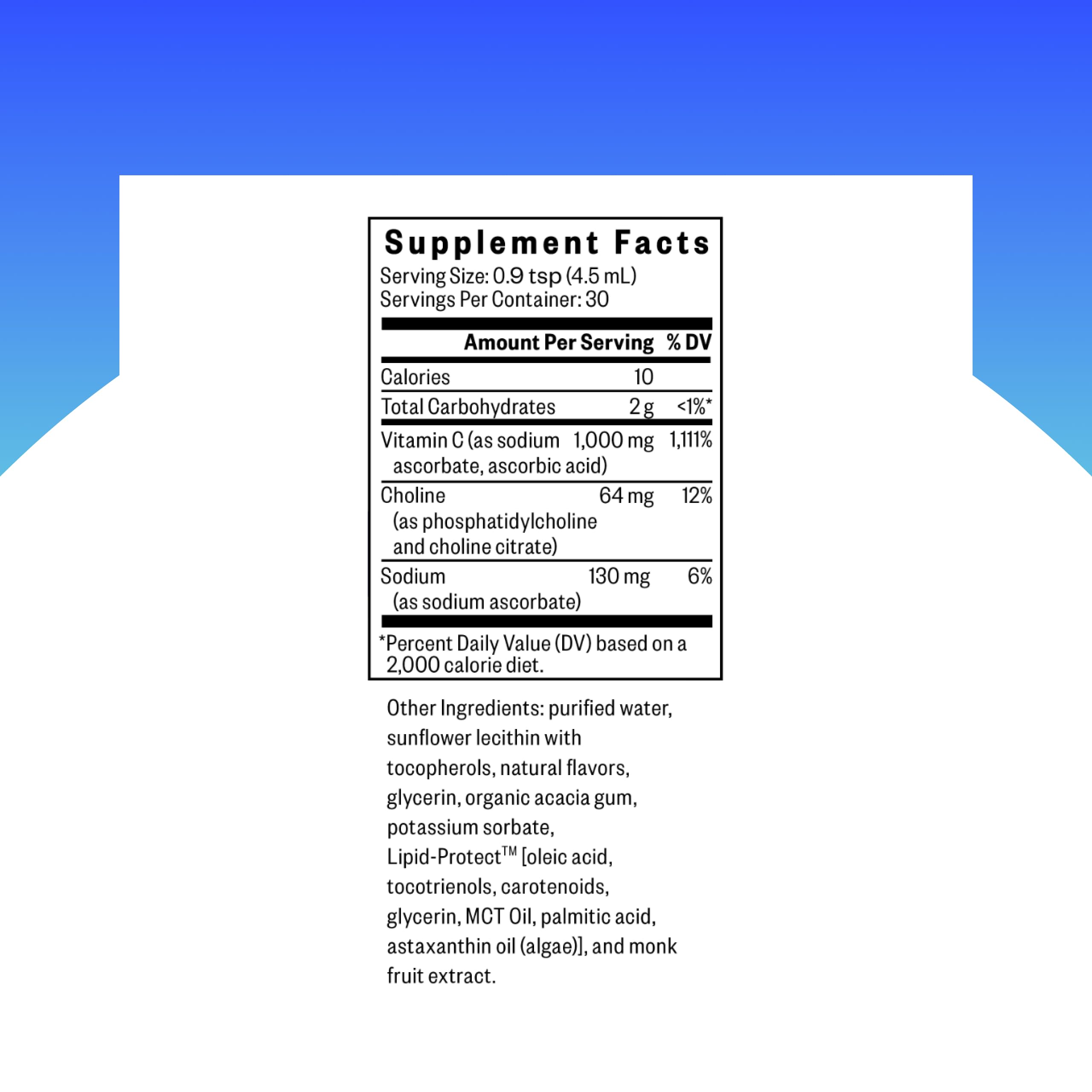 Optimal Liposomal Vitamin C - Lemon Zest | 1,000 mg per Serving | 5 oz