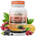 Liposomal Vitamin C with Zinc – 1500mg/Serving, 3 Month Supply, Gluten Free Non-GMO Veggie Caps