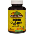 Liquid Calcium 600mg with Vitamin D3 (100 Softgels) – 3 Bottles (Total 300 Softgels)