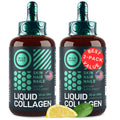 Wild Fuel Liquid Collagen Drops with Biotin – 30,000mcg Collagen, Lemon Flavor, 2x2oz