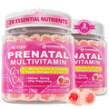 NEVISS Prenatal Multivitamin Gummies for Women – Methylfolate 1mg, DHA+EPA, Iron, Choline, Sugar-Free, 120 Count