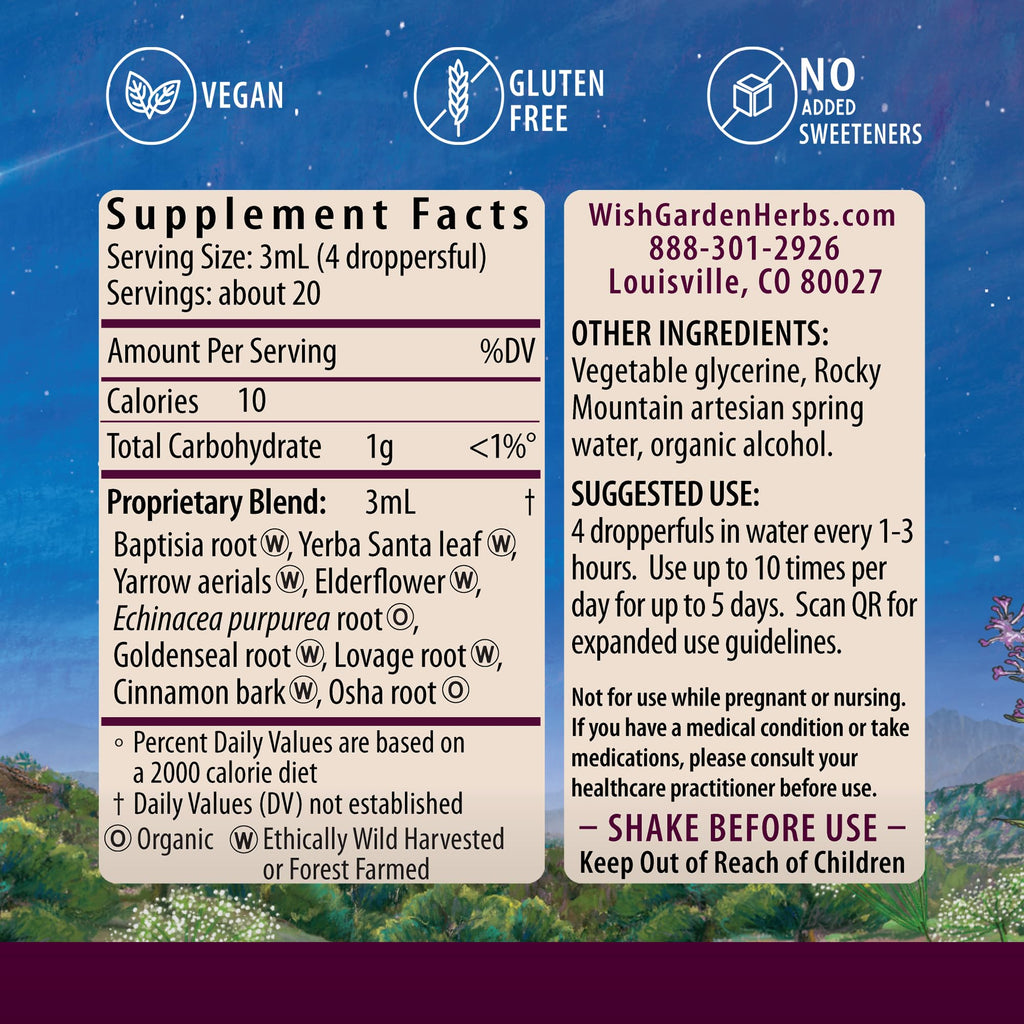 WishGarden Kick-Ass Immune Activator – Herbal Immunity Support (2oz)
