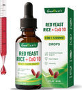 Liquid Red Yeast Rice with CoQ10 Drops 1200mg - Cholesterol & Immune Support, 2 fl oz