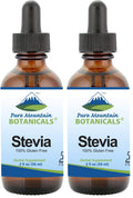 Liquid Stevia Drops – Alcohol-Free, Kosher Sugar Substitute (2oz) – Pack of 2
