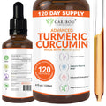 Liquid Turmeric Curcumin with Bioperine for Enhanced Absorption - Joint Support (4 oz)