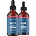 Liquid Zinc Drops for All Ages by NEW AGE – Immune Support, Vegan, Non-GMO | 60 Day Supply, 2-Pack
