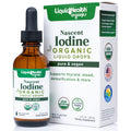 LIQUIDHEALTH Nascent Iodine Drops – USDA Organic, Colorless & Tasteless, Made in USA (2 oz) – Thyroid & Immunity Support, Vegan