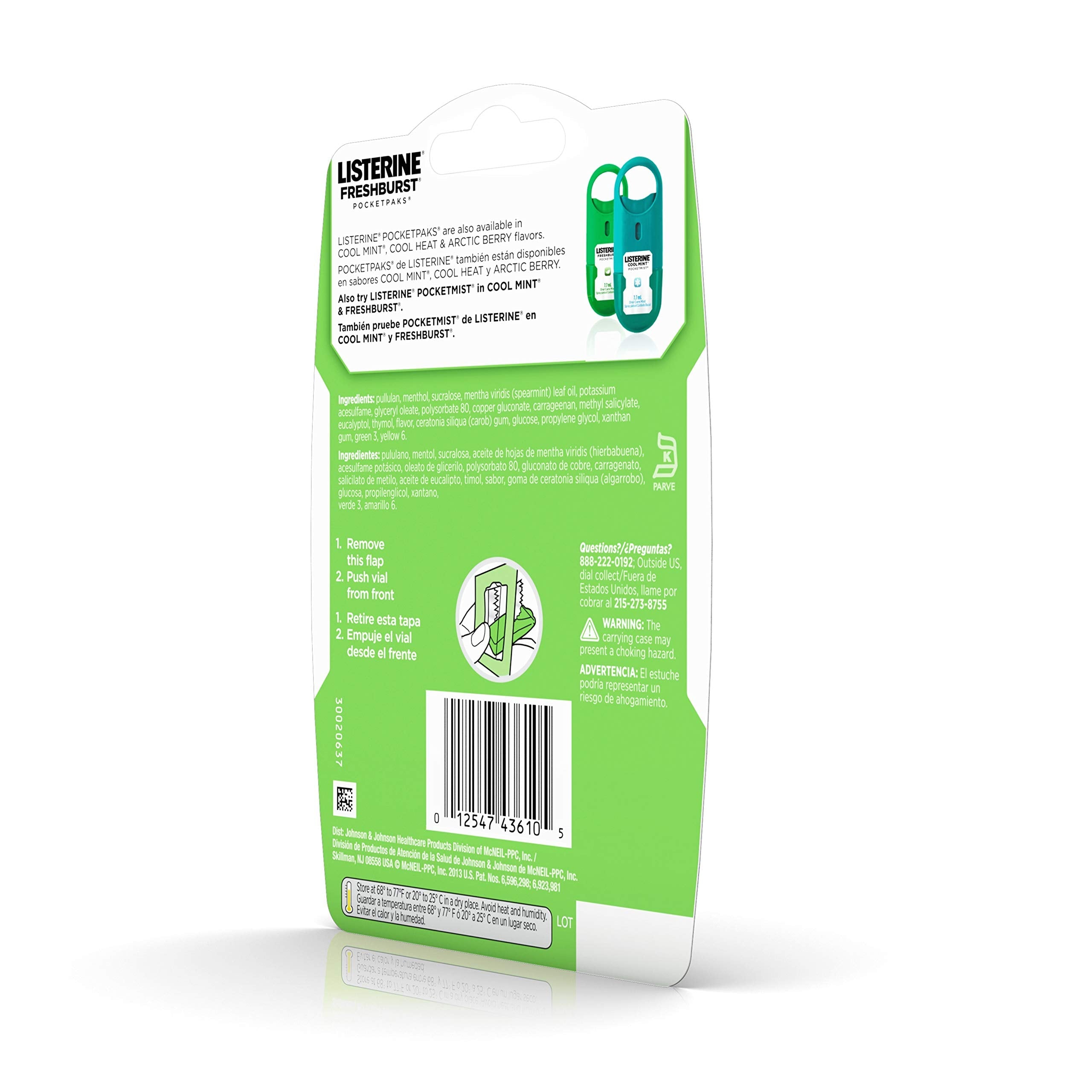 Listerine Freshburst Pocketpaks – Mint Breath Strips (24 Strips)