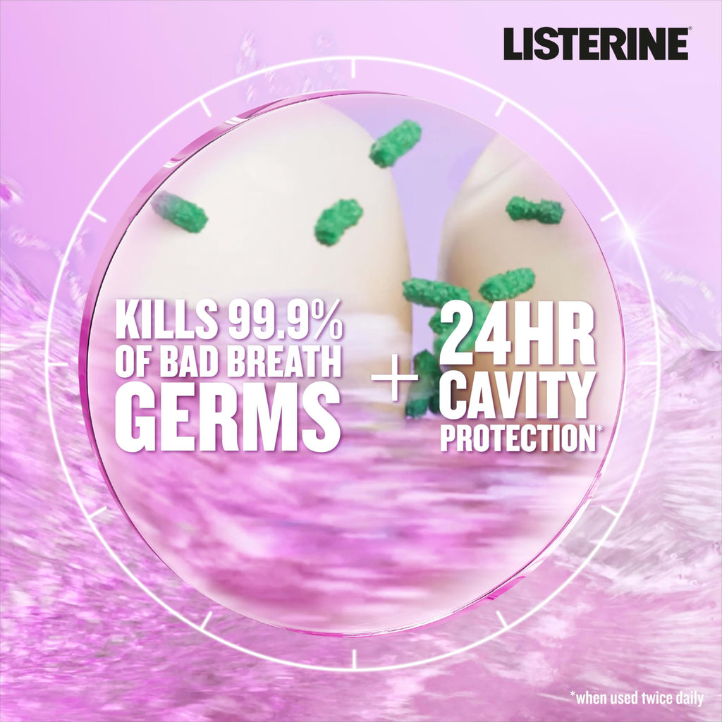 Listerine Total Care Alcohol-Free Anticavity Mouthwash – Fresh Mint, 95 mL | 6 Benefits