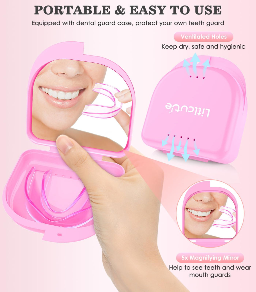 Litlcutie Large Mouth Guard for Teeth Grinding at Night – 4 Pack