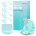 Litlcutie Mouth Guard for Teeth Grinding at Night - 4 Pack Large Mint Green