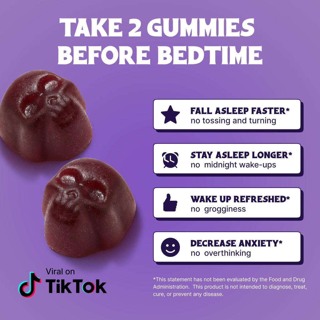 Little Death Deep Sleep Gummies – Raspberry, 60 Ct, 50 mg Magnesium