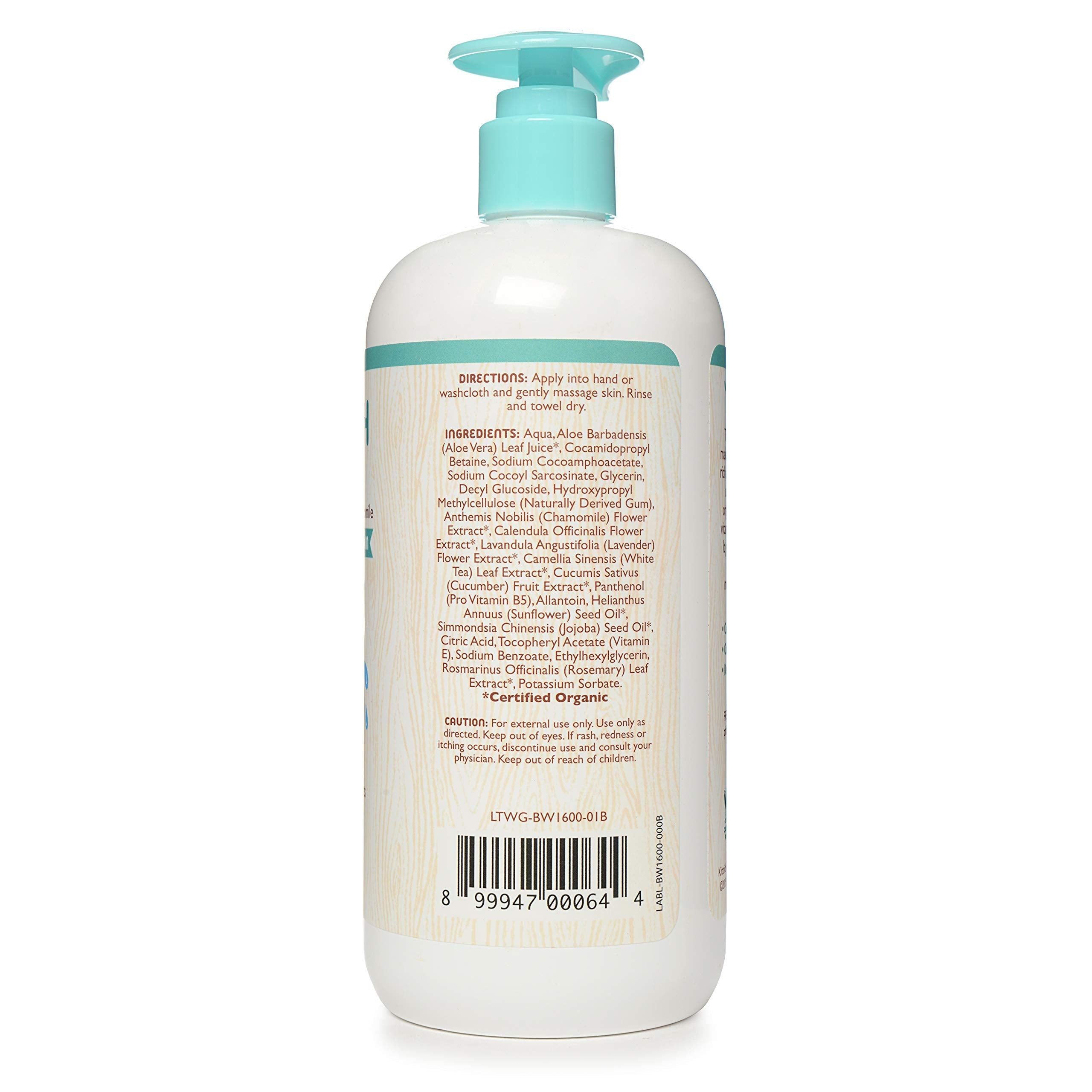 Little Twig Baby Wash – Fragrance Free, Plant-Derived Formula, 17 fl oz