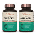 Live Conscious OmegaWell Fish Oil | 800 mg EPA / 600 mg DHA | Enteric-Coated, Burpless, Sustainably Sourced | 120-Count (2-Pack)