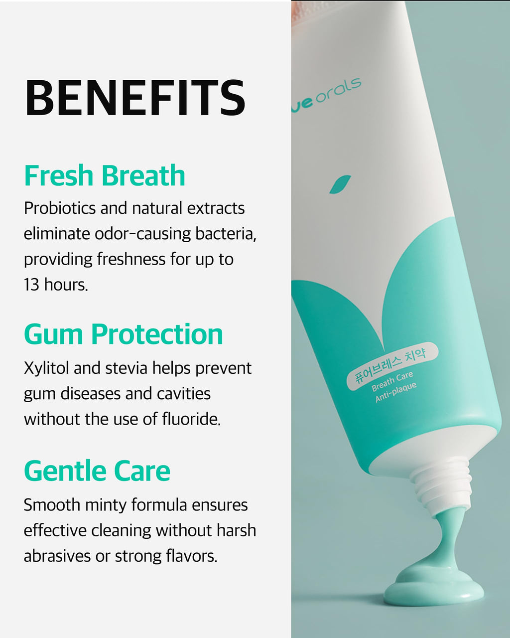 Live Orals PureBreath Toothpaste 80g (Pack of 3) – Fluoride-Free, Odor Neutralizing
