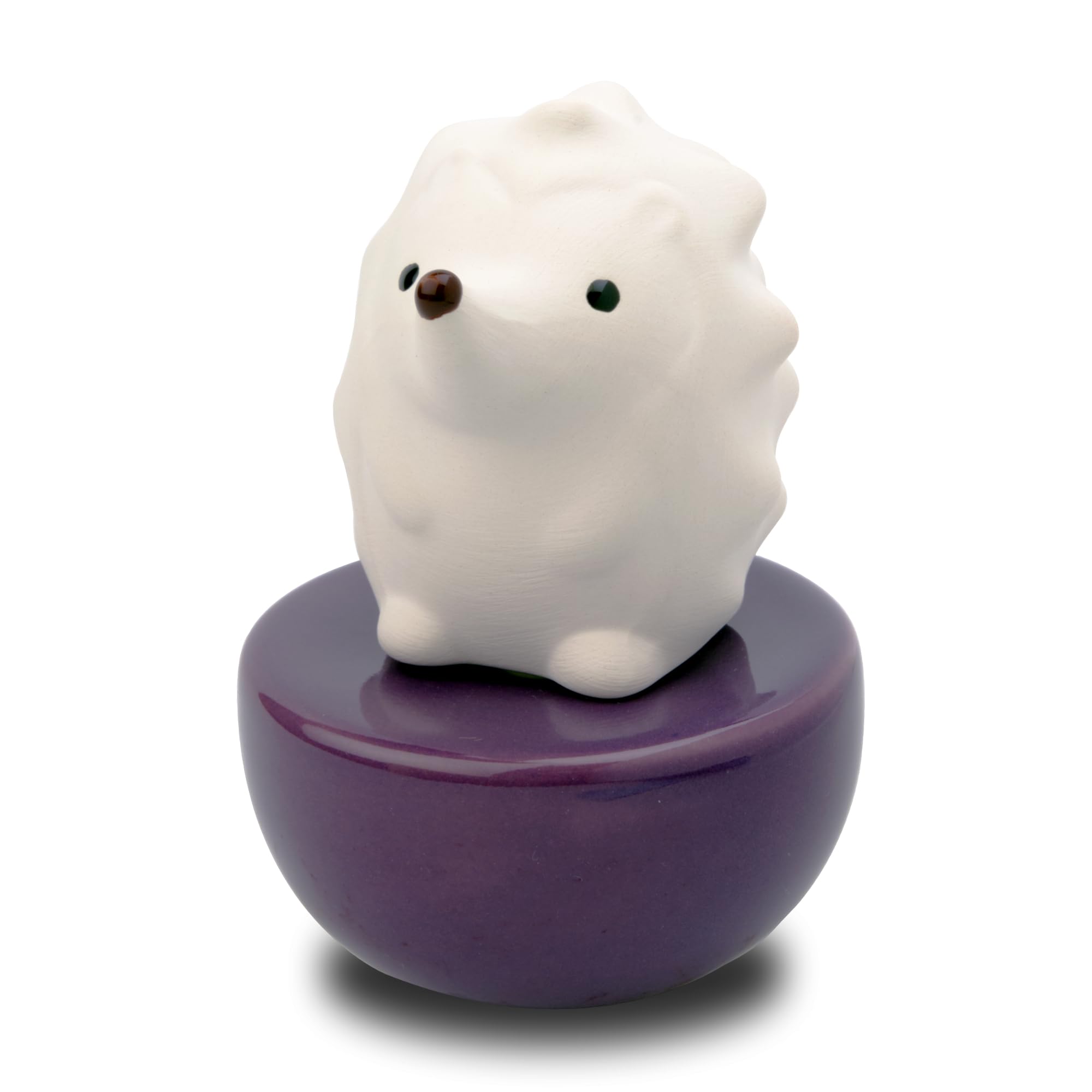 Lively Breeze Spiky Hedgehog Ceramic Diffuser – Non-Electric Aromatherapy for Desk, Car & Small Spaces