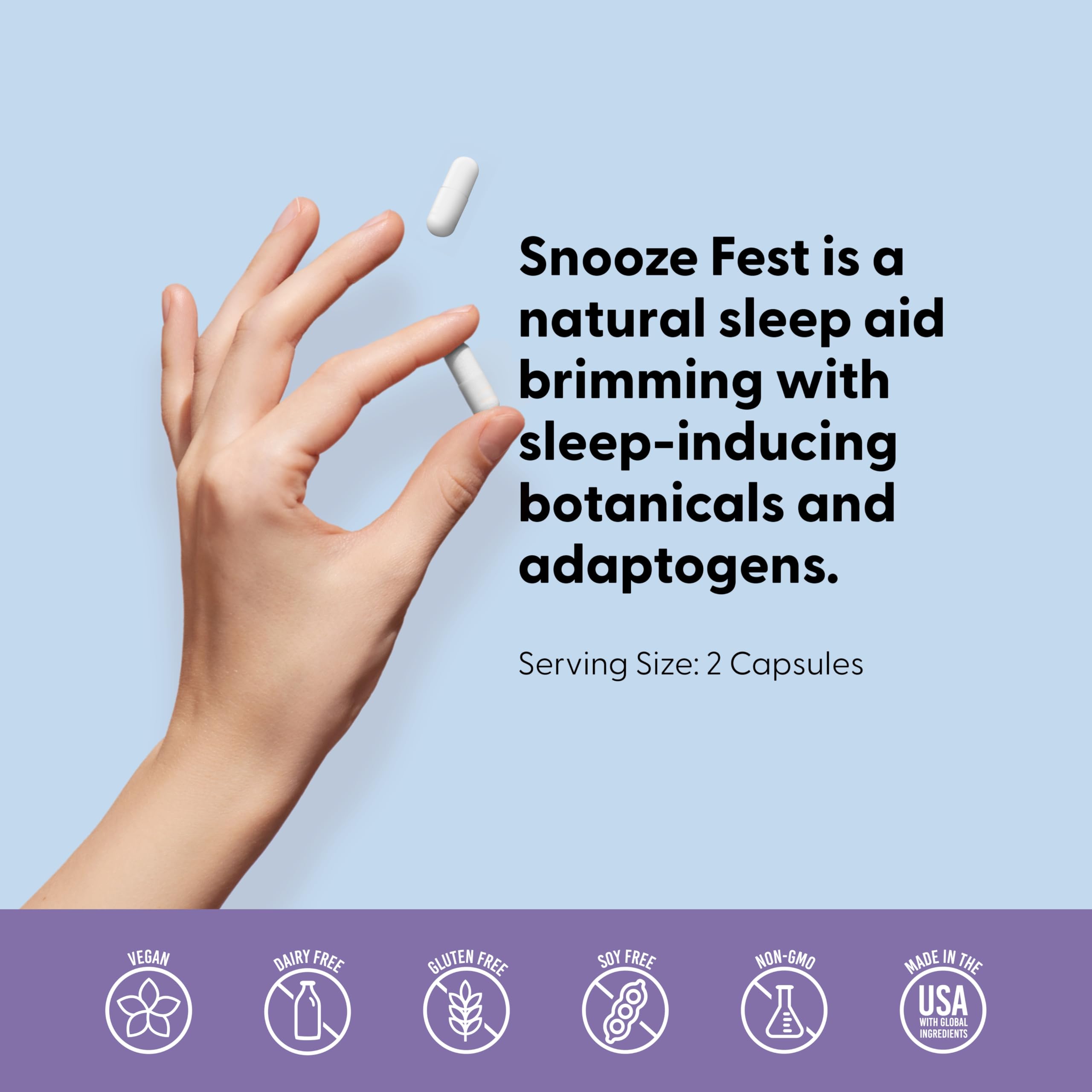 LIVELY VITAMIN CO Snooze Fest | Full REM Sleep Support, Relaxation & Recovery | 120 Count