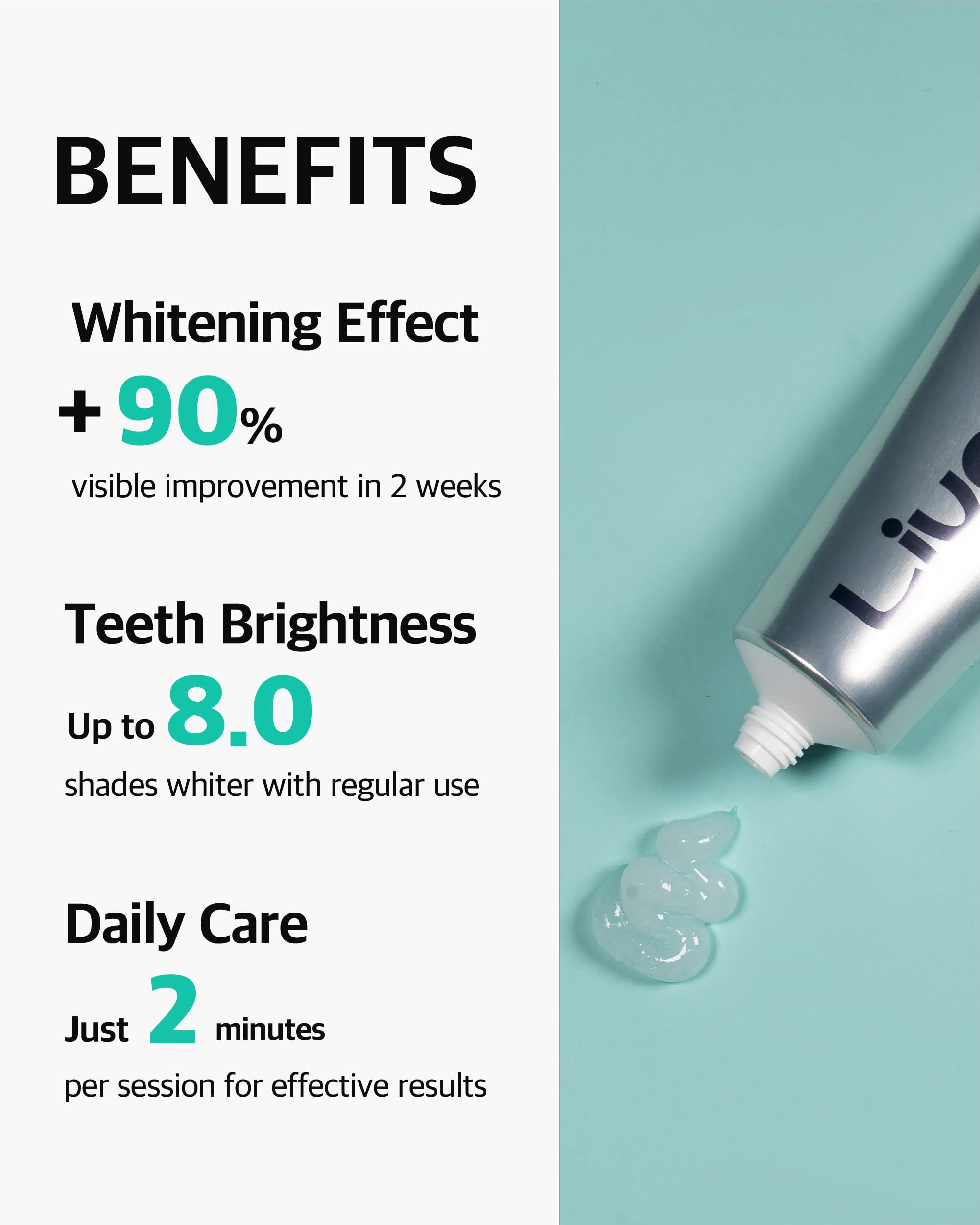 LiveOrals Whitening Set for Adults – Enamel-Safe Toothpaste & Ultra-Fine Bristle Toothbrush (Pack of 3)