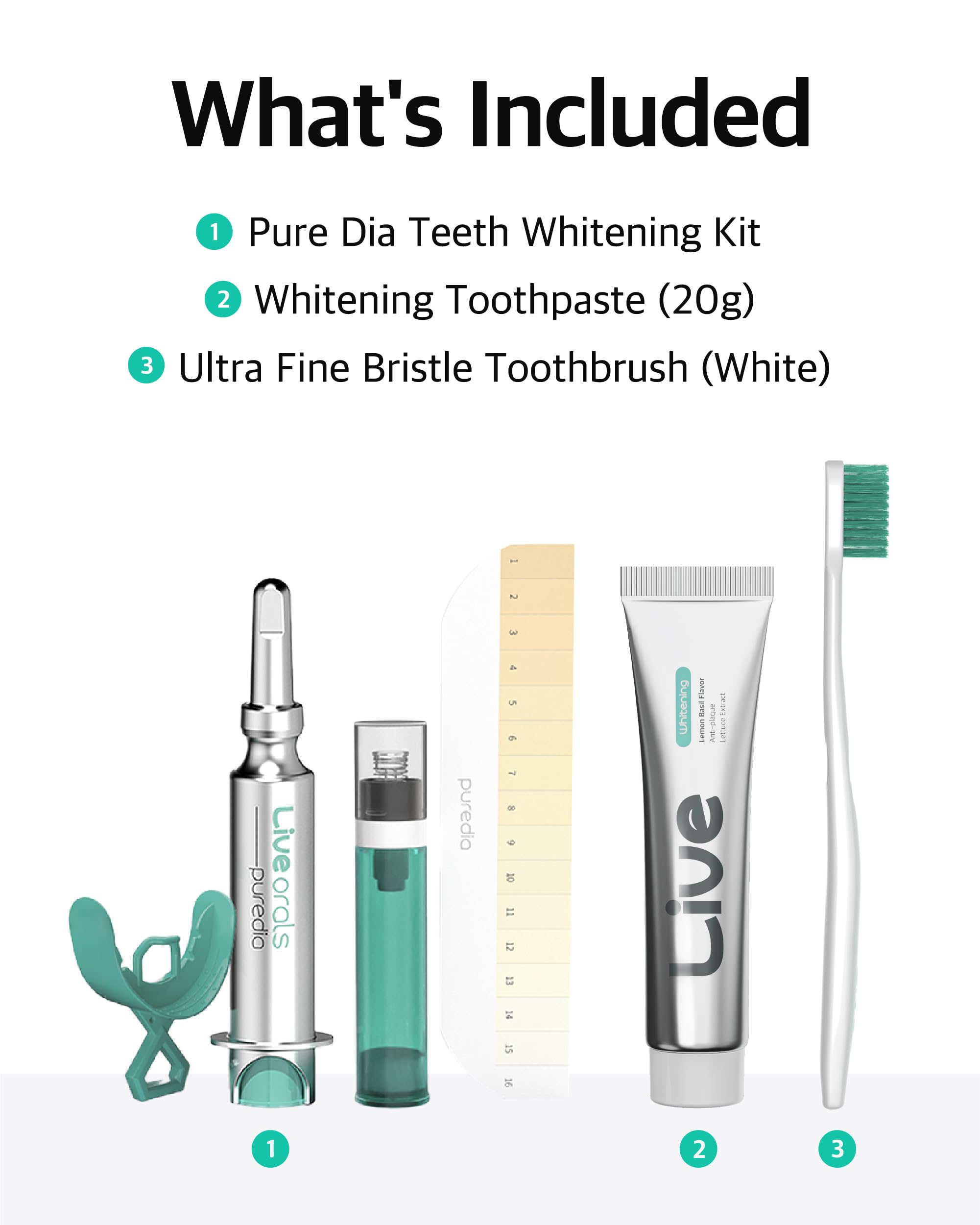 LiveOrals Whitening Set for Adults – Enamel-Safe Toothpaste & Ultra-Fine Bristle Toothbrush (Pack of 3)