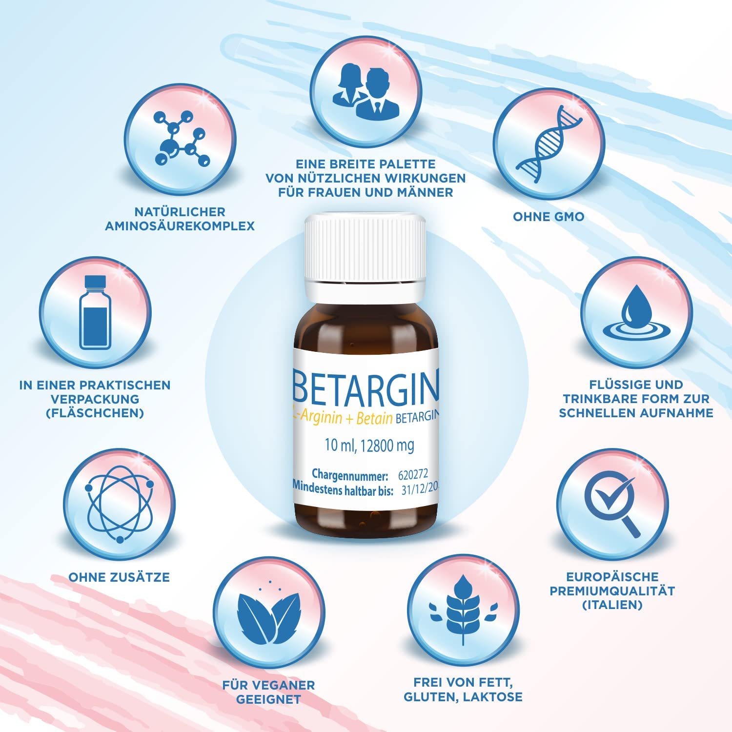 Liver Cleanse Detox - Detox & Digestive Health (Vegan, L-Arginine & Betaine, 10 x 10 ml)