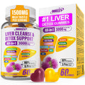 INNIOXV Liver Cleanse Detox Gummies - 29-in-1 Milk Thistle 1500mg, Vegan NAC TUDCA | 60 ct