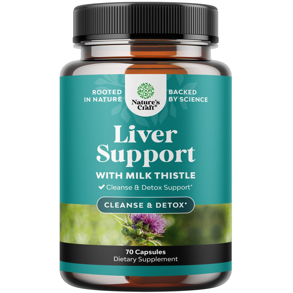Liver Cleanse Detox & Repair - Milk Thistle Liver Support (70 Count)