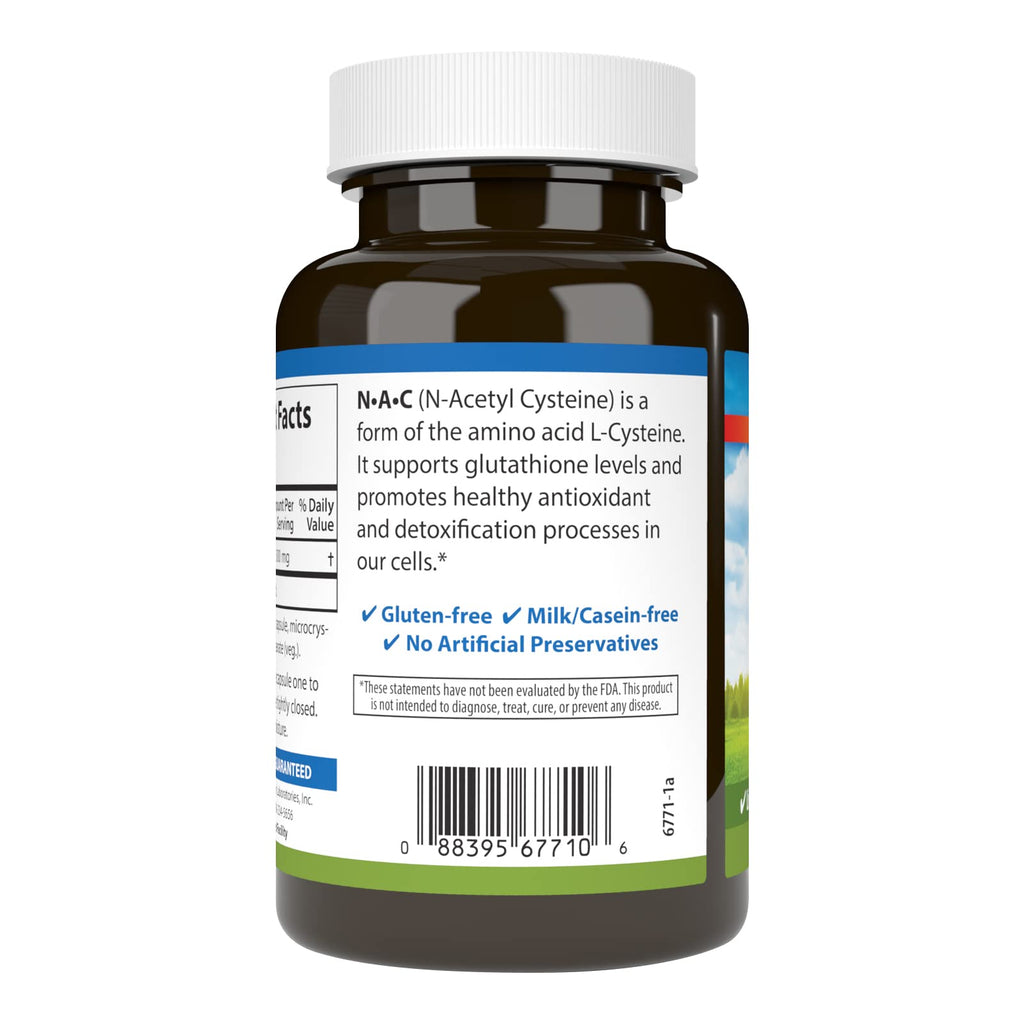 Carlson NAC 500mg – N-Acetyl Cysteine for Liver Health & Immune Support | 120 Vegetarian Capsules