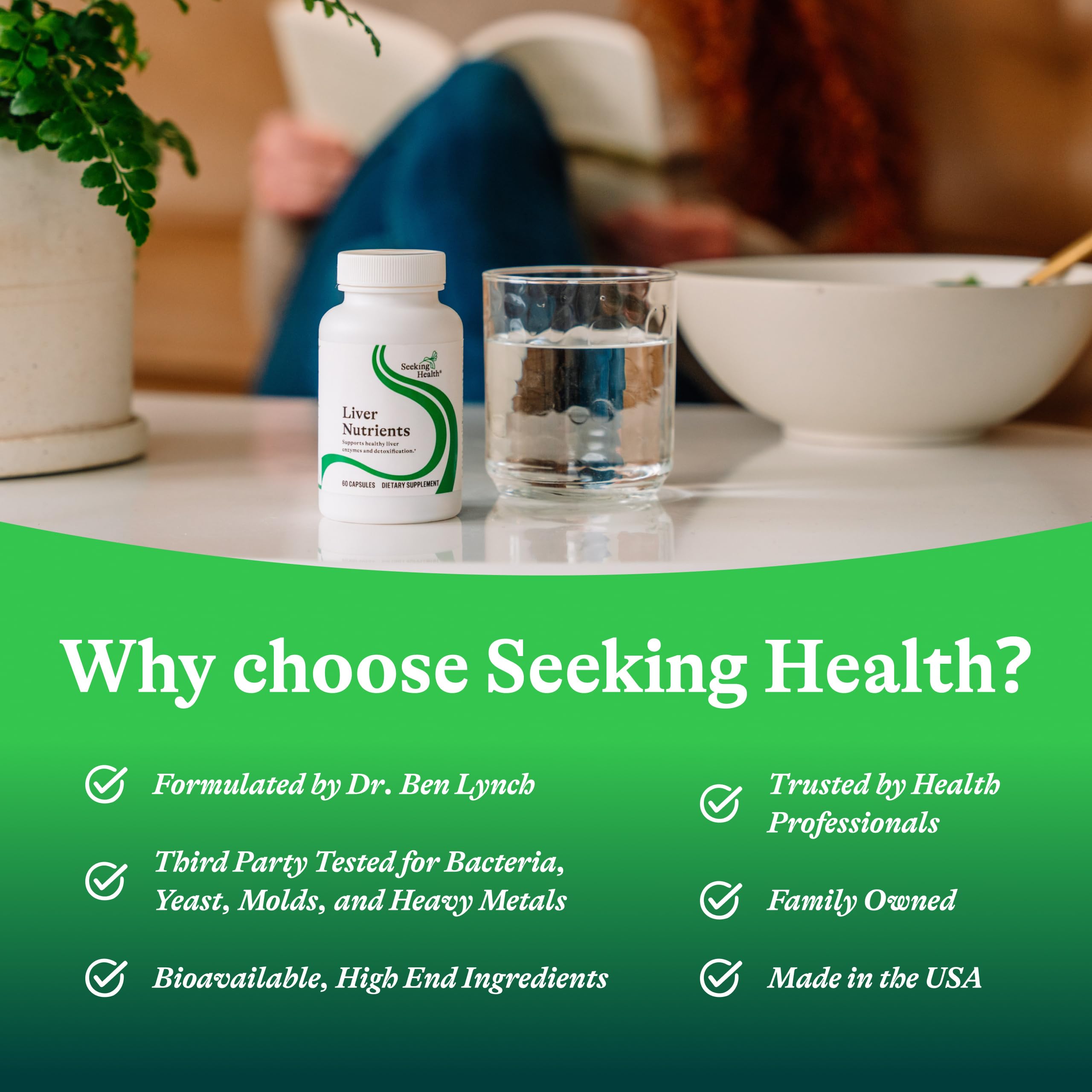 Seeking Health Liver Nutrients – Glutathione Support with Milk Thistle, Alpha-Lipoic Acid & NAC – 60 Capsules