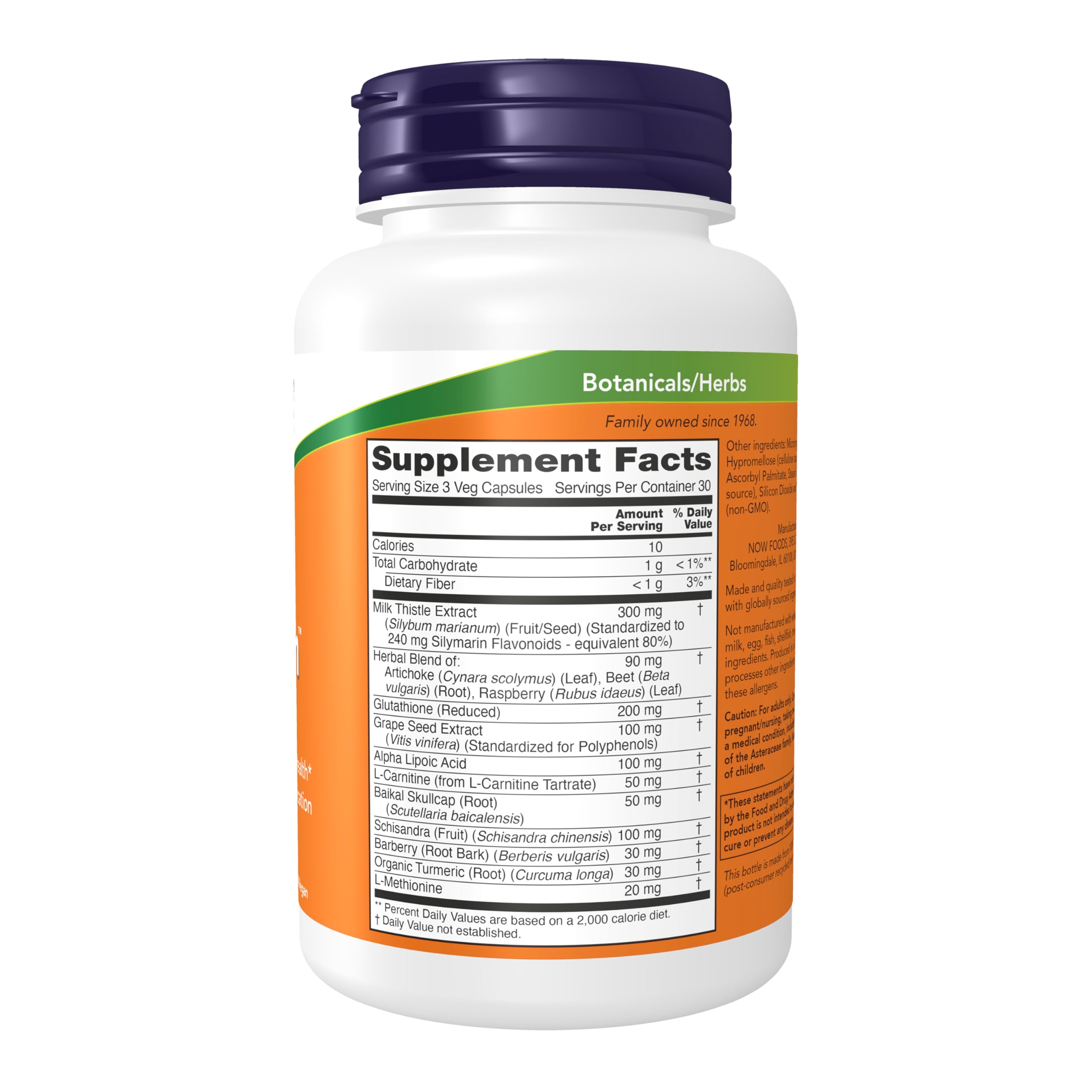 NOW Foods Liver Refresh™ with Milk Thistle Extract & Herbal-Enzyme Blend | 90 Veg Capsules