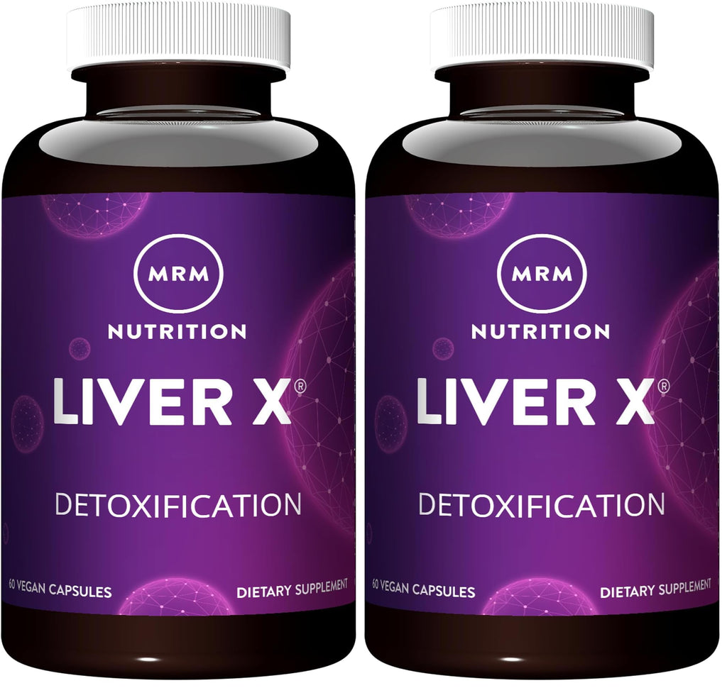 MRM Liver X® | Daily Liver Support with BIOSORB™ Milk Thistle Complex (5x Absorption) | 30 Servings (Pack of 2)