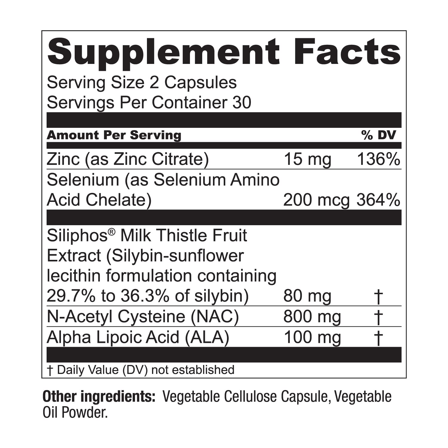 LiverWell Liver Cleanse & Metabolic Support – Milk Thistle, NAC, ALA, Zinc (60 Caps) | Live Conscious