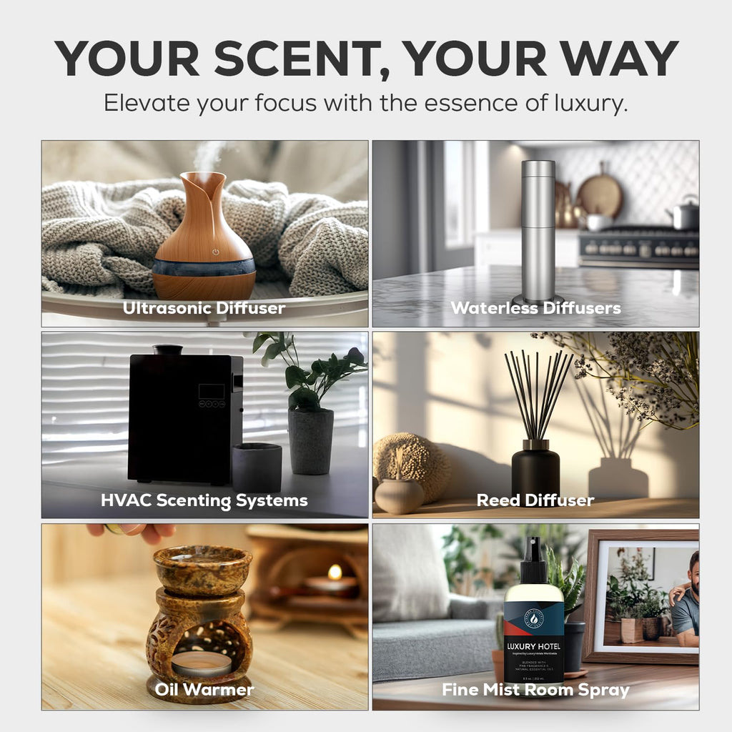 Aroma Country Ritzy Luxury Hotel Diffuser Oil – Gardenia & Amber Scent, 8.5 Fl Oz