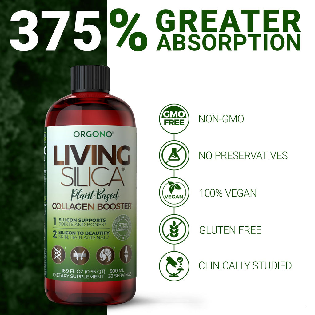 Living Silica Plant-Based Collagen Booster | Vegan | 500 ml