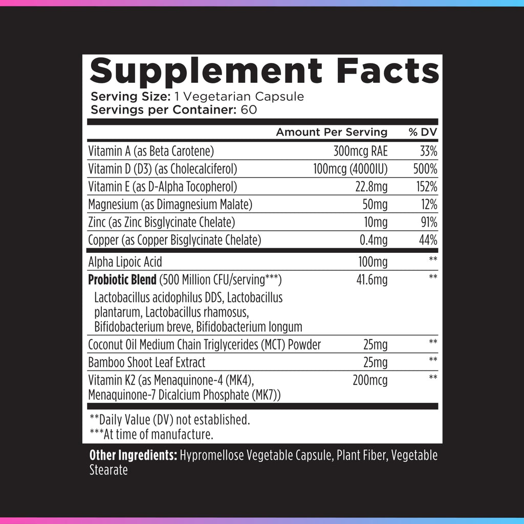 Livingood Daily Vitamin D3 K2 4000 IU – 9-in-1 Immune Support (60 Capsules)