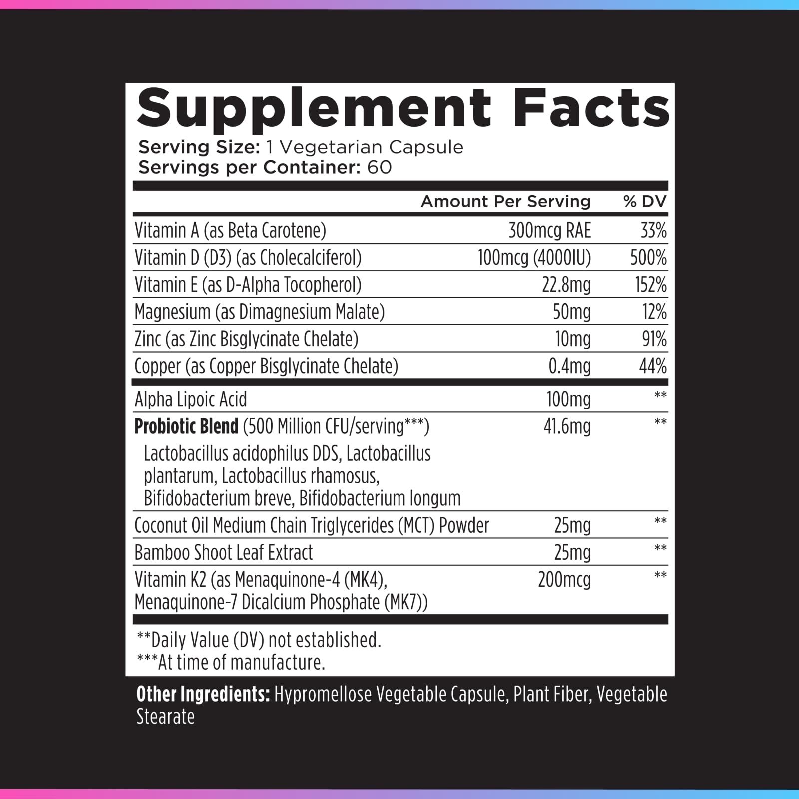 Livingood Daily Vitamin D3 K2 4000 IU – 9-in-1 Immune Support (60 Capsules)