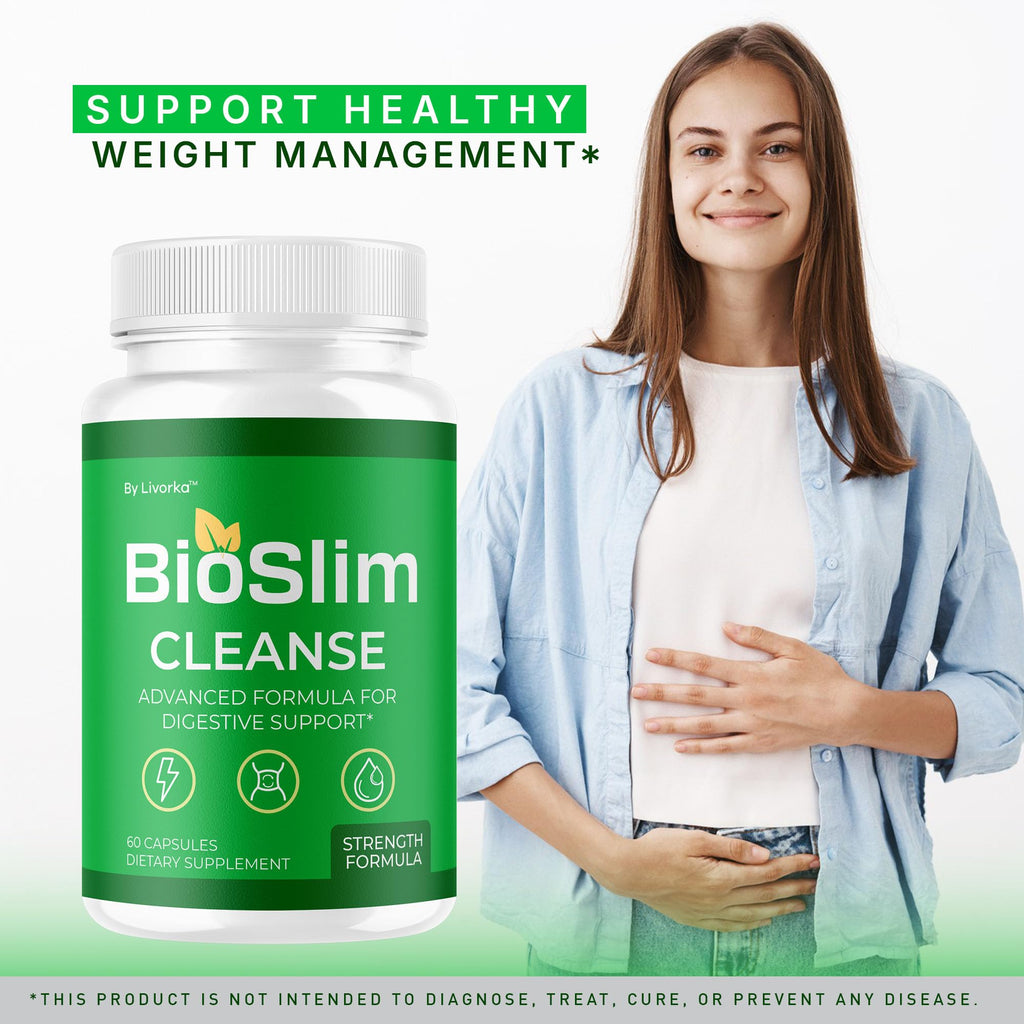 LIVORKA BioSlim Cleanse Capsules – 3 Pack Premium Digestive Support, 180 Capsules