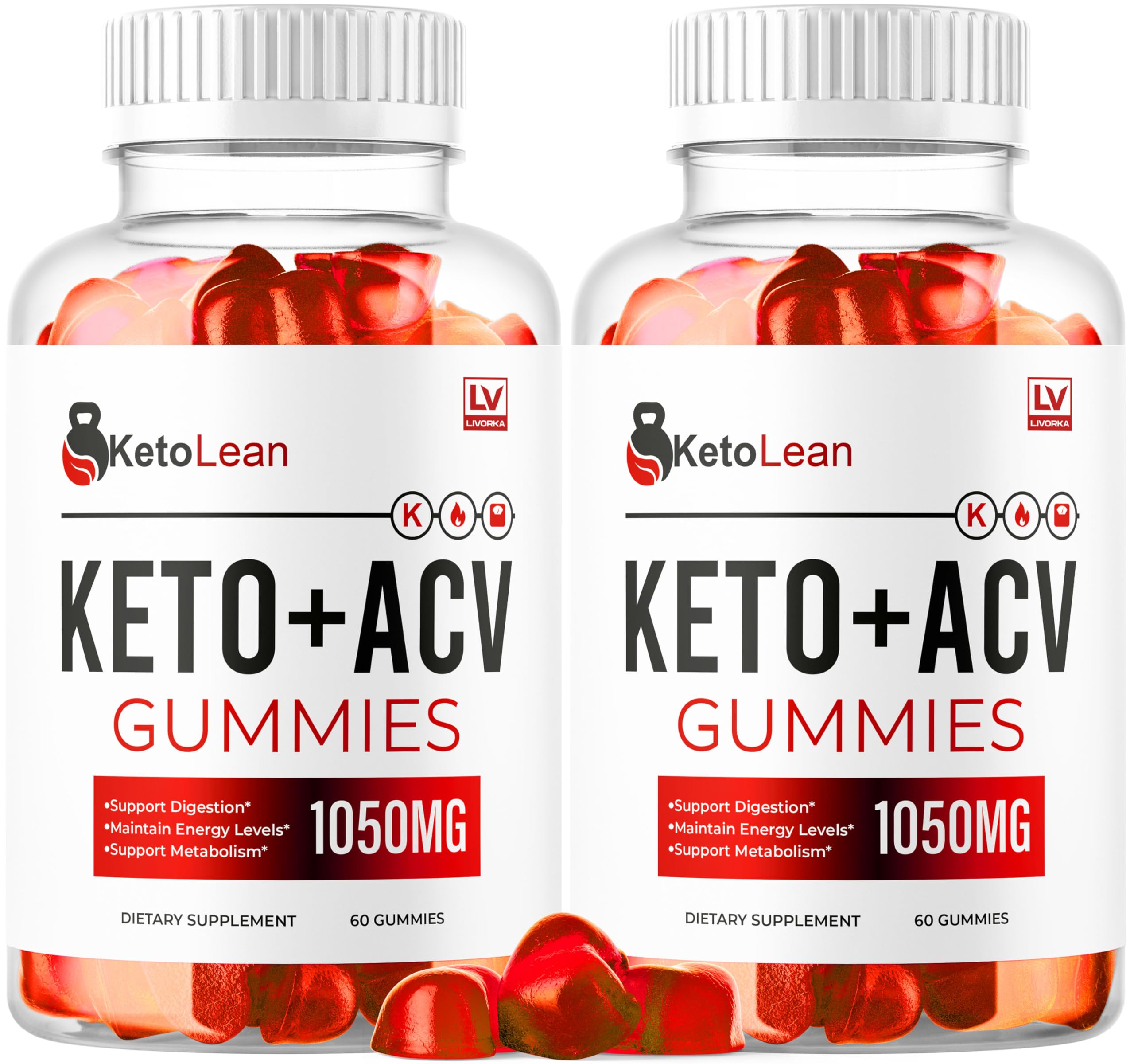 LIVORKA Keto Lean ACV Gummies – 2 Pack, 120 Gummies