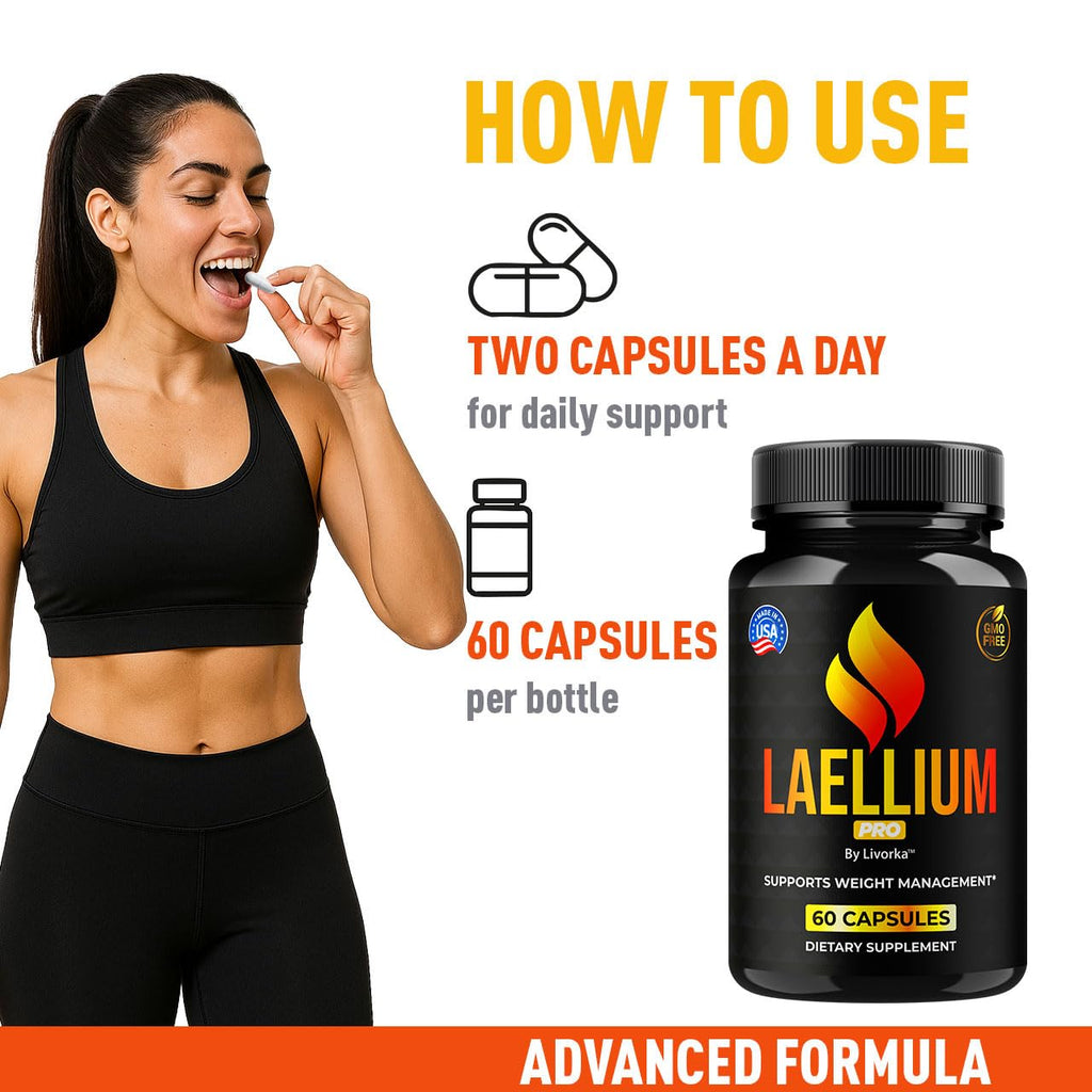 Laellium Pro Pills 5 Pack – All-Natural Daily Formula | LIVORKA Capsules, 300 Capsules