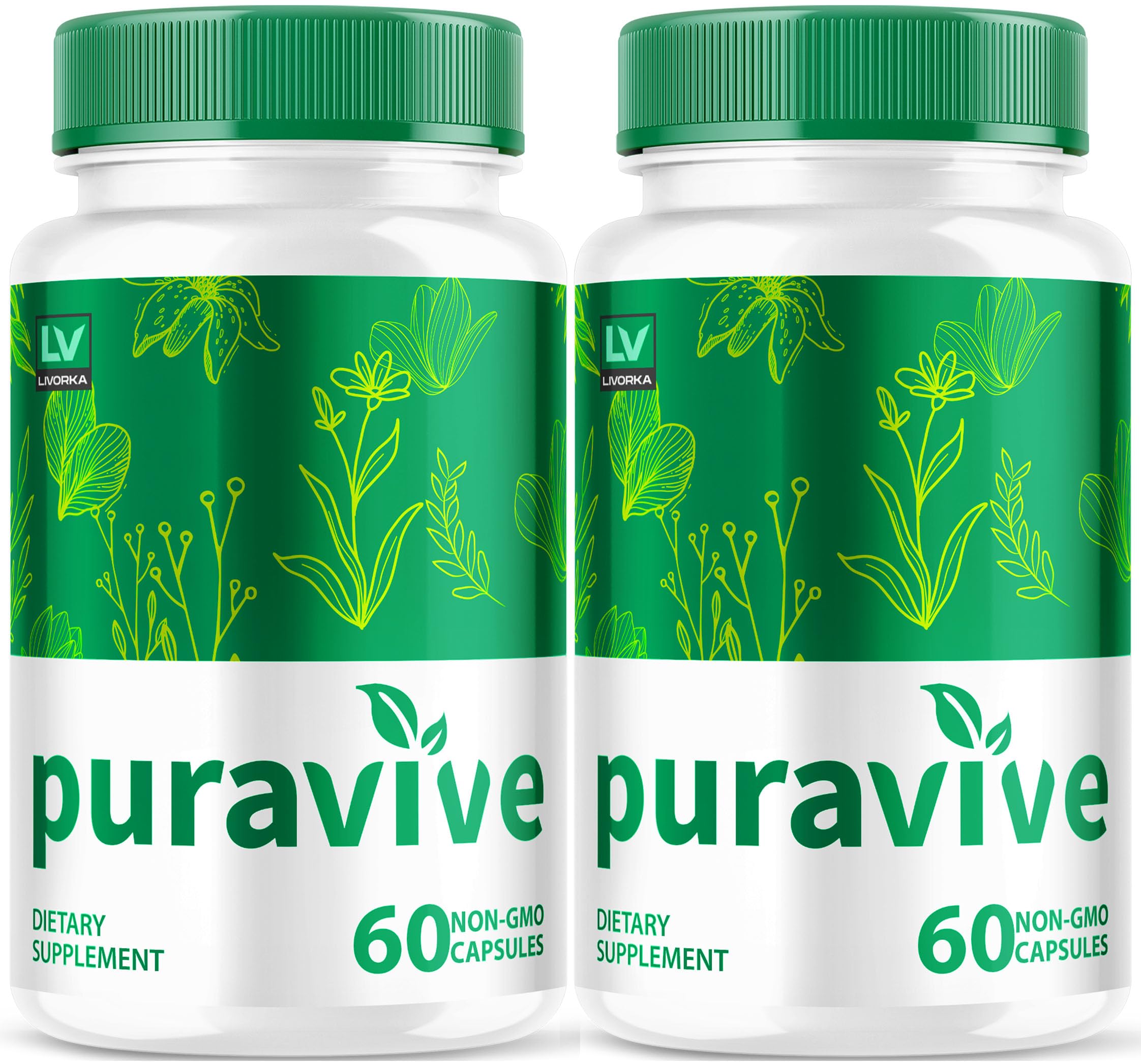 LIVORKA Puravive Exotic Rice Method Dietary Supplement - 120 Capsules (60 Day Supply) - Pack Of 2