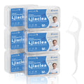 LJIACLEA Floss Picks 300 Count – Bulk Dental Flossers with Travel Case