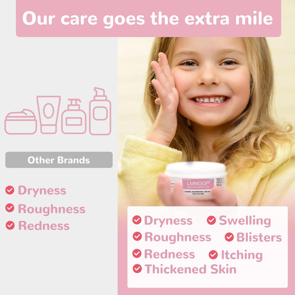 LMNOOP Baby Eczema Relief Cream | All-Natural Herbal Formula 3.53oz