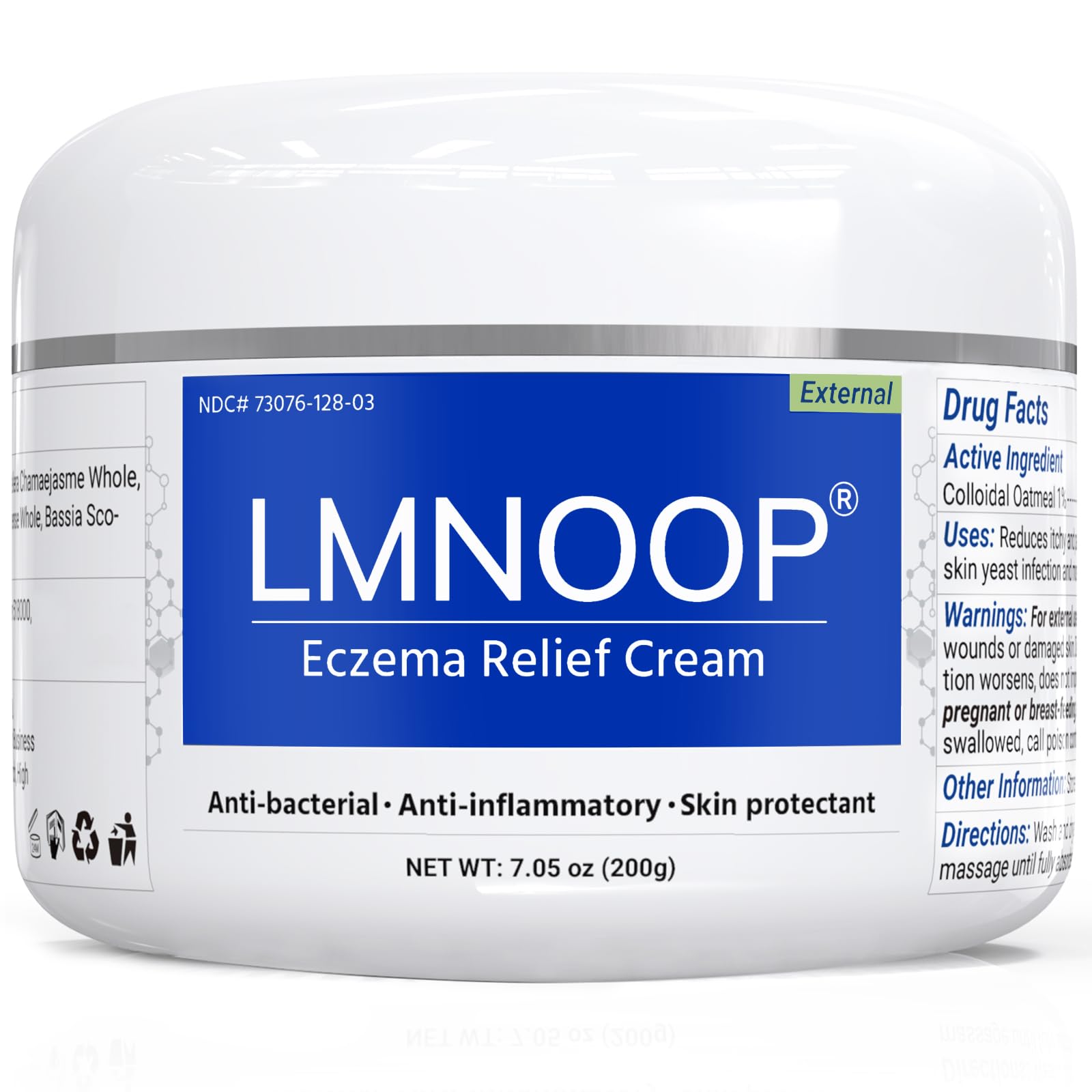 LMNOOP Eczema Cream - Maximum Strength Relief for Dry, Itchy Skin (7.05oz)